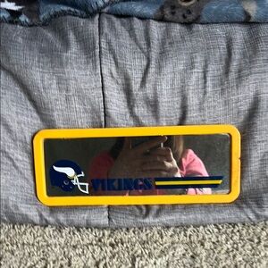 VINTAGE VIKINGS Logo Yellow and Blue Mirror